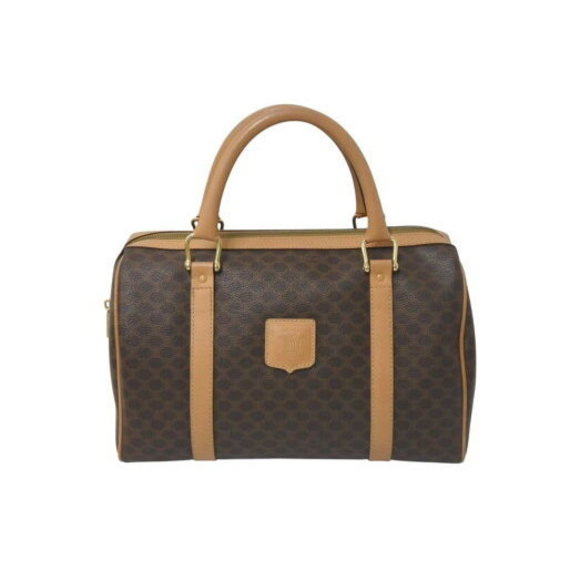 Celine Macadam handbag beige brown leather Boston bag - Picture 1 of 8